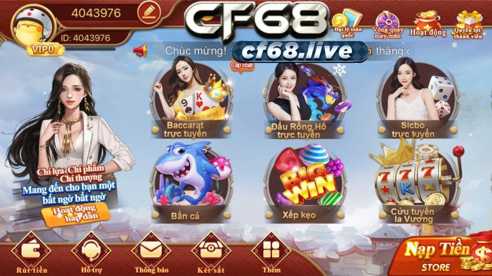 Hướng dẫn chi tiết chức năng tại cf68 game