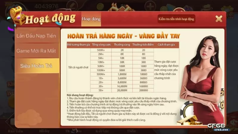 Chơi game thật đã - Tiền hoàn trả đầy túi