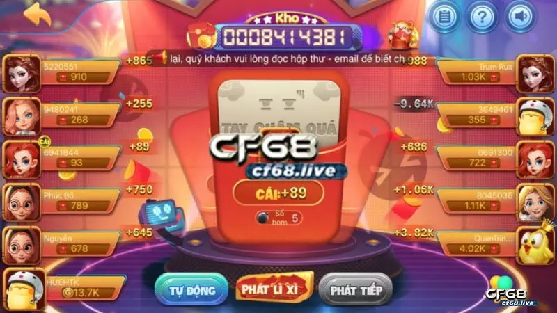 CF68 Live hiện đại - Sân chơi thỏa mãn đam mê của anh em