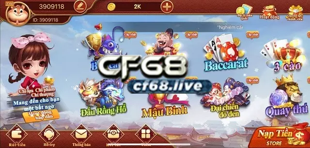 Kho game của cf68 club