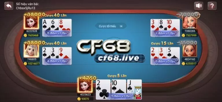 Đơn giản khi chơi ba cào cf68 club