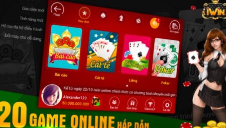 Iwin danh bai online – Top 4 game bài làm nên tên tuổi Iwin