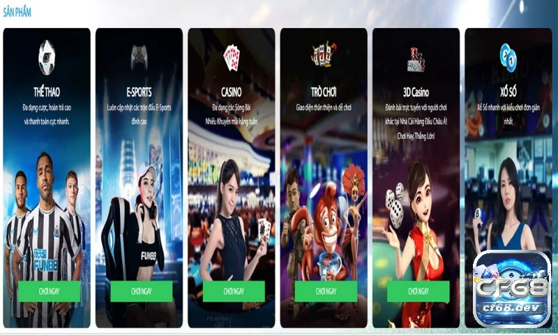 Nhà cái cung cấp nhiều thể loại game hấp dẫn phục vụ thành viên