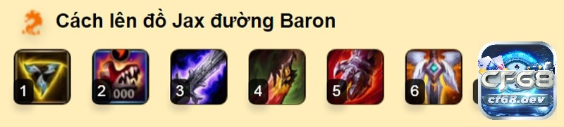 Cách Jax len do khi đi đường Baron