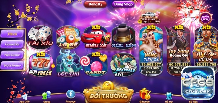 Sản phẩm game thu hút người chơi tại nổ hũ 52