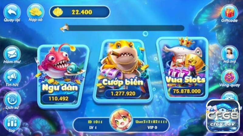 Thử thách và cấp độ của mỗi game bắn cá luôn có sức hút lớn đối với người chơi