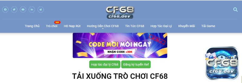 cf68 games là website thuộc hệ thống cf68.dev