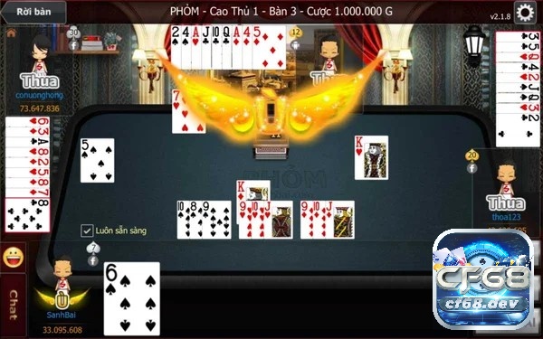 Game bài phỏm trực tuyến hấp dẫn chơi trên CF68