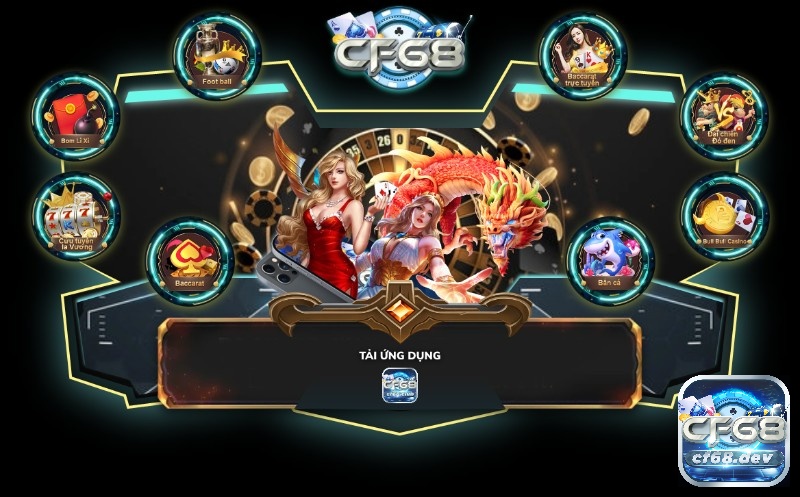 Chơi ngay trò Xì dách kiếm tiền online trên CF68 cổng game bài