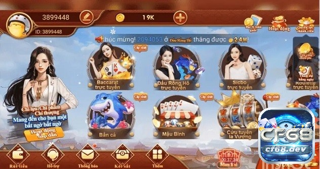 Game online bai cf68 có những đặc điểm gì?