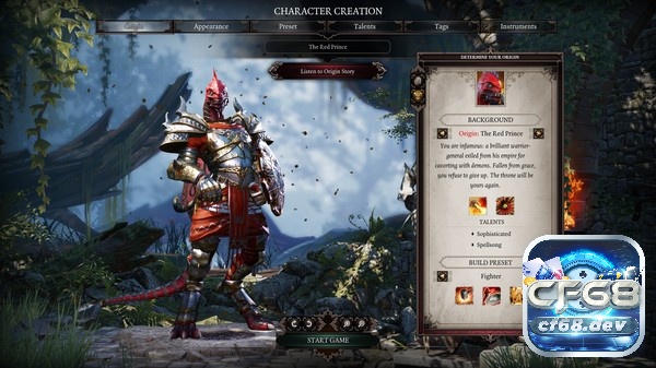 Nhân vật trong game Divinity Original Sin 2 đa dạng với nhiều chủng tộc riêng