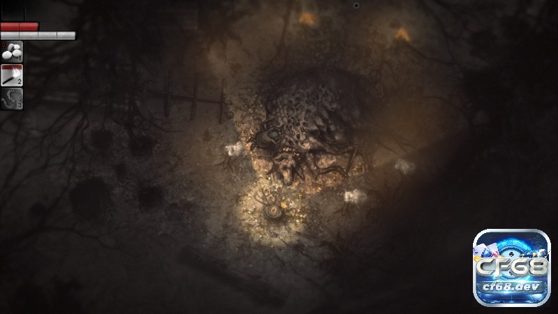 Đồ họa game Darkwood có phần u ám, đáng sợ