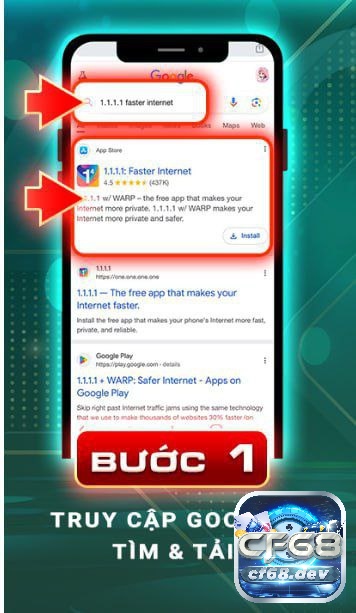 Tìm kiếm và tải 1.1.1.1: Faster & Safer Internet
