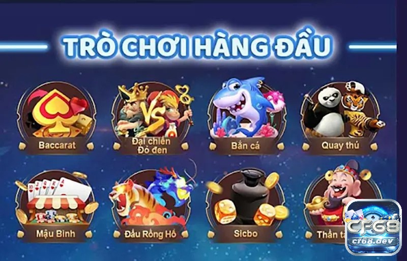 Kho sản phẩm đa dạng đỉnh cao của cổng game