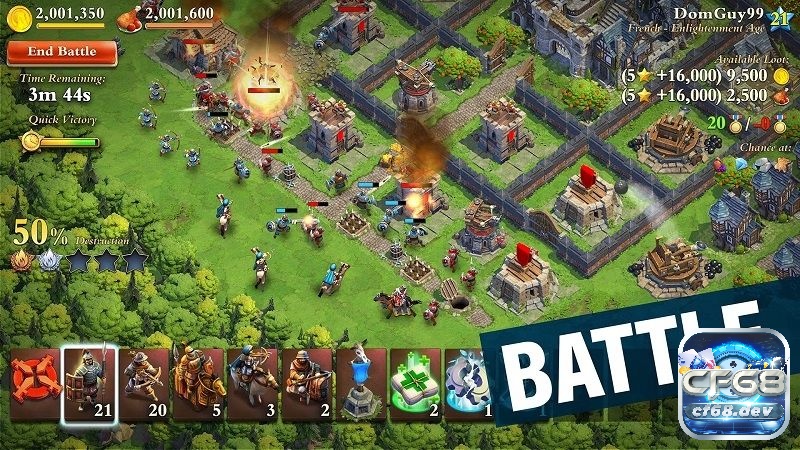 Game chiến thuật xây dựng quân đội hay mobile mang lại vô vàn trải nghiệm giải trí đỉnh cao và khó quên.