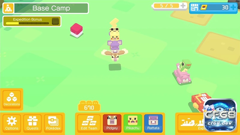 Game Pokemon Quest với những câu hỏi đầy thử thách