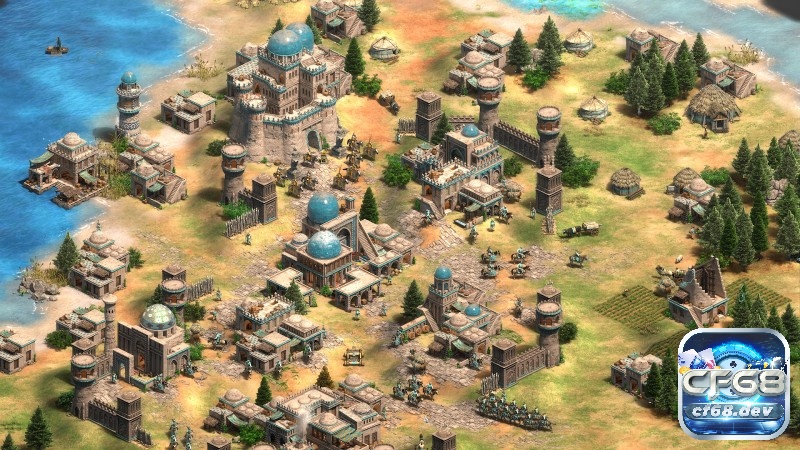 Ảnh minh họa các cải tiến đồ hoạ trong game Age of Empires II: Definitive Edition