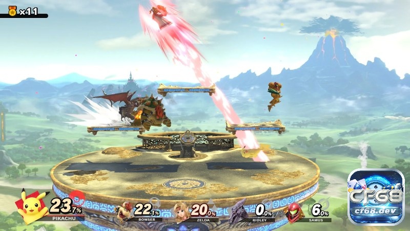 Đồ hoạ và âm thanh sống động trong game Super Smash Bros. Ultimate